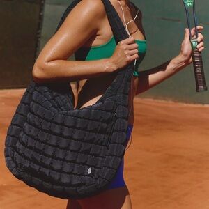 Black Quilted Women's Bag